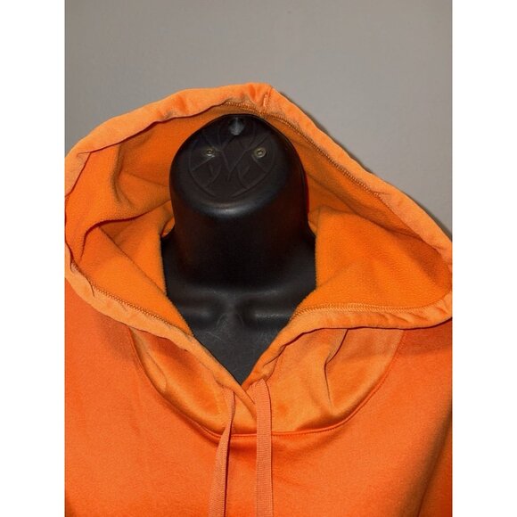 Under Armor Large Hoodie Pullover Orange Long Sleeve Sport - Picture 4 of 7